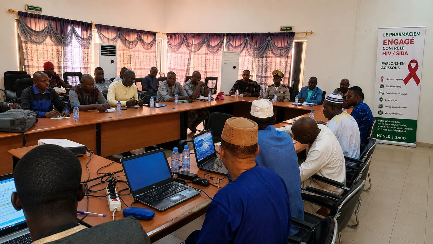 Session de formation des professionnels de pharmacie sur le VIH
